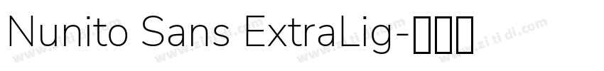 Nunito Sans ExtraLig字体转换